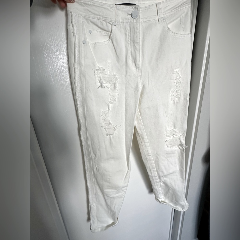 BRAND NEW Women’s Mom Jeans, High-Rise, Pit Washed Rigged, Denim, Size S